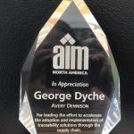 AIM Global Appreciation Award for George Dyche
