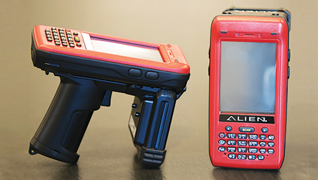 Each month, Alien Technology ALH-9001 handheld readers are used to verify asset locations.