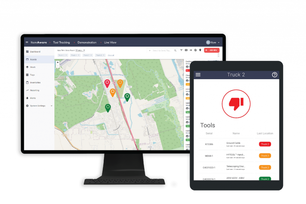 view the location of your inventory on your trucks