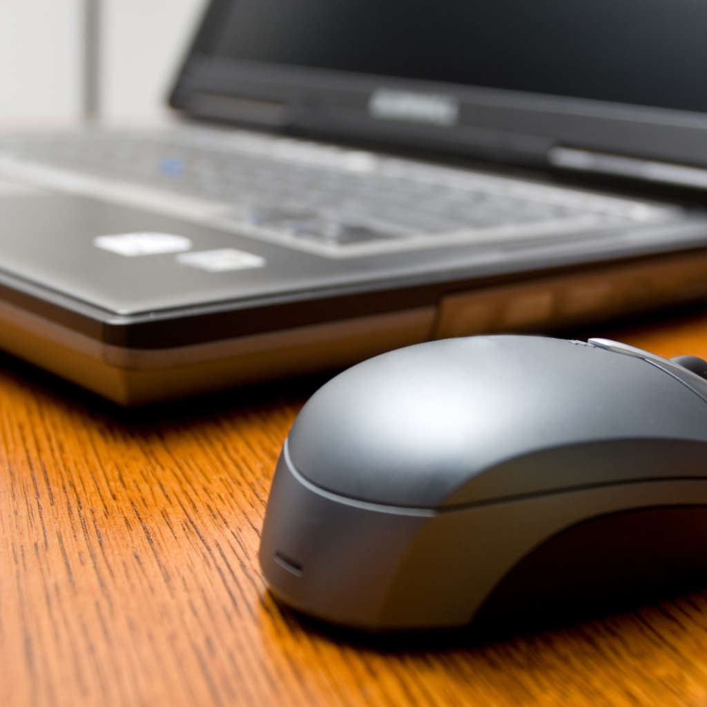 IT assets laptop mouse