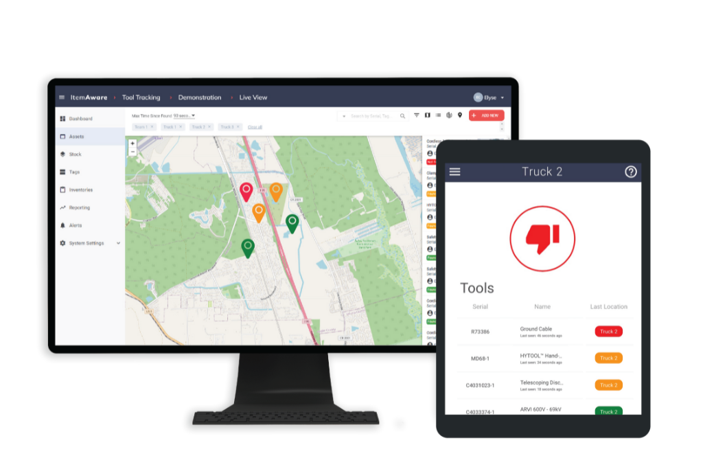 asset tracking itemaware management view 